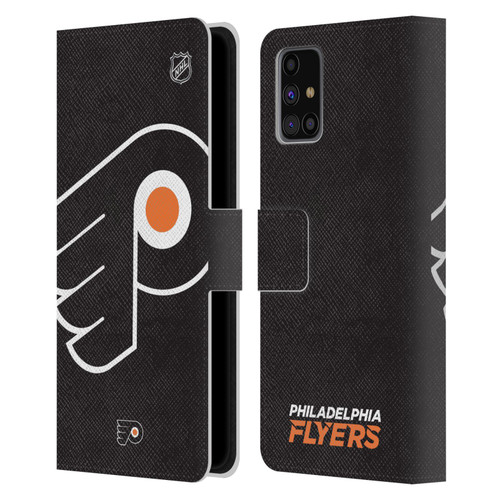 NHL Philadelphia Flyers Oversized Leather Book Wallet Case Cover For Samsung Galaxy M31s (2020)