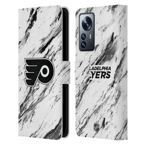 NHL Philadelphia Flyers Marble Leather Book Wallet Case Cover For Xiaomi 12 Pro