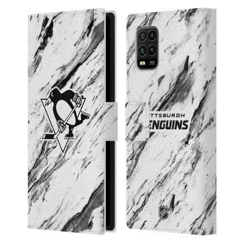 NHL Pittsburgh Penguins Marble Leather Book Wallet Case Cover For Xiaomi Mi 10 Lite 5G