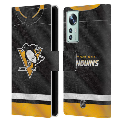 NHL Pittsburgh Penguins Jersey Leather Book Wallet Case Cover For Xiaomi 12