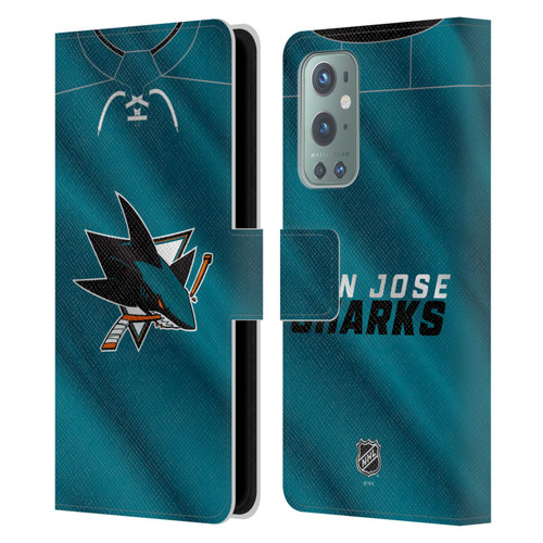 NHL San Jose Sharks Jersey Leather Book Wallet Case Cover For OnePlus 9