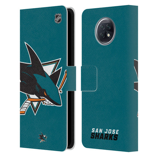 NHL San Jose Sharks Oversized Leather Book Wallet Case Cover For Xiaomi Redmi Note 9T 5G