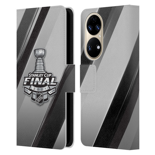 NHL 2021 Stanley Cup Final Stripes 2 Leather Book Wallet Case Cover For Huawei P50