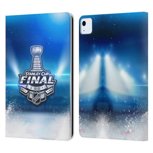 NHL 2021 Stanley Cup Final Stadium Leather Book Wallet Case Cover For Apple iPad Air 11 2020/2022/2024