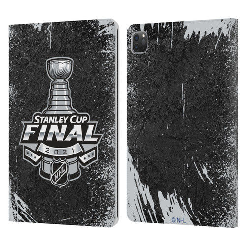 NHL 2021 Stanley Cup Final Distressed Leather Book Wallet Case Cover For Apple iPad Pro 11 2020 / 2021 / 2022