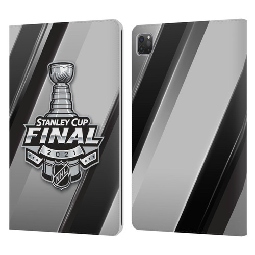 NHL 2021 Stanley Cup Final Stripes 2 Leather Book Wallet Case Cover For Apple iPad Pro 11 2020 / 2021 / 2022