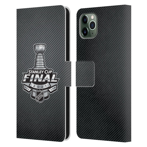 NHL 2021 Stanley Cup Final Stripes Leather Book Wallet Case Cover For Apple iPhone 11 Pro Max