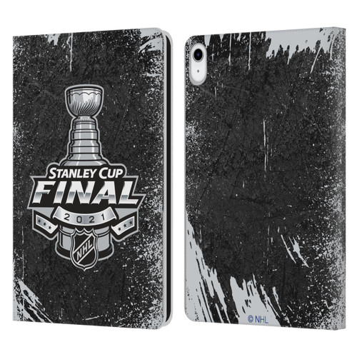 NHL 2021 Stanley Cup Final Distressed Leather Book Wallet Case Cover For Apple iPad 10.9 (2022)