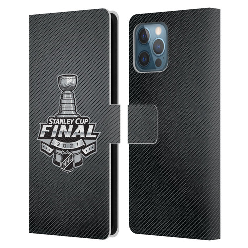 NHL 2021 Stanley Cup Final Stripes Leather Book Wallet Case Cover For Apple iPhone 12 Pro Max