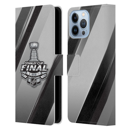 NHL 2021 Stanley Cup Final Stripes 2 Leather Book Wallet Case Cover For Apple iPhone 13 Pro Max