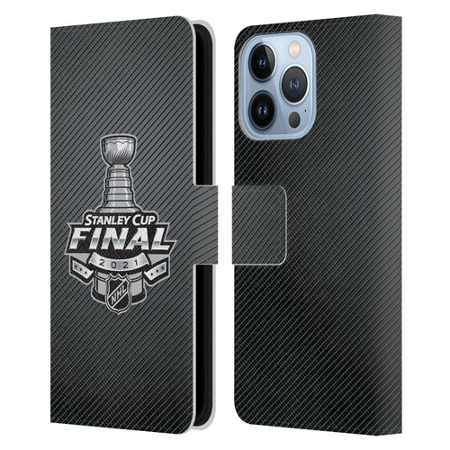 NHL 2021 Stanley Cup Final Stripes Leather Book Wallet Case Cover For Apple iPhone 13 Pro