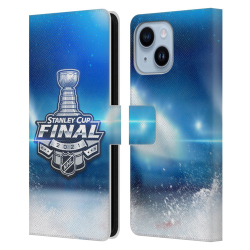 NHL 2021 Stanley Cup Final Stadium Leather Book Wallet Case Cover For Apple iPhone 14 Plus