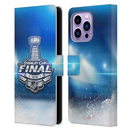 NHL 2021 Stanley Cup Final Stadium Leather Book Wallet Case Cover For Apple iPhone 14 Pro Max