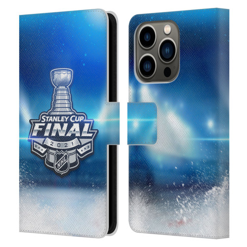 NHL 2021 Stanley Cup Final Stadium Leather Book Wallet Case Cover For Apple iPhone 14 Pro