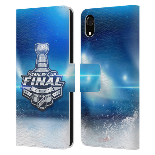 NHL 2021 Stanley Cup Final Stadium Leather Book Wallet Case Cover For Apple iPhone XR