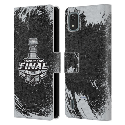 NHL 2021 Stanley Cup Final Distressed Leather Book Wallet Case Cover For Nokia C2 2nd Edition