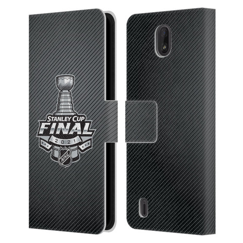 NHL 2021 Stanley Cup Final Stripes Leather Book Wallet Case Cover For Nokia C01 Plus/C1 2nd Edition