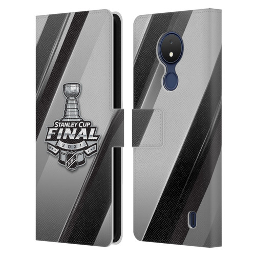 NHL 2021 Stanley Cup Final Stripes 2 Leather Book Wallet Case Cover For Nokia C21