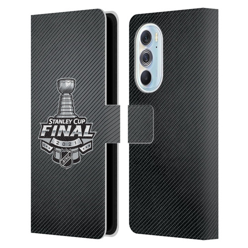 NHL 2021 Stanley Cup Final Stripes Leather Book Wallet Case Cover For Motorola Edge X30
