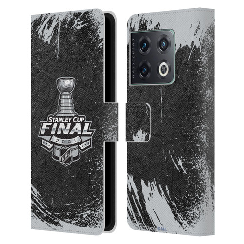 NHL 2021 Stanley Cup Final Distressed Leather Book Wallet Case Cover For OnePlus 10 Pro