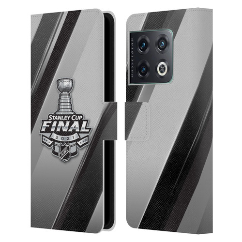 NHL 2021 Stanley Cup Final Stripes 2 Leather Book Wallet Case Cover For OnePlus 10 Pro