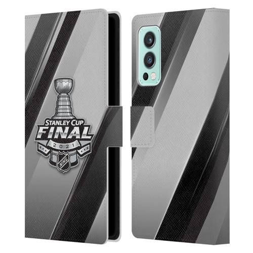 NHL 2021 Stanley Cup Final Stripes 2 Leather Book Wallet Case Cover For OnePlus Nord 2 5G
