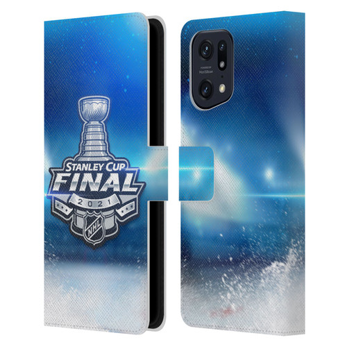 NHL 2021 Stanley Cup Final Stadium Leather Book Wallet Case Cover For OPPO Find X5
