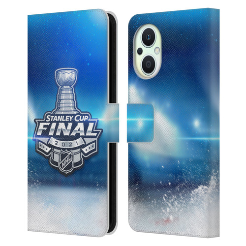 NHL 2021 Stanley Cup Final Stadium Leather Book Wallet Case Cover For OPPO Reno8 Lite