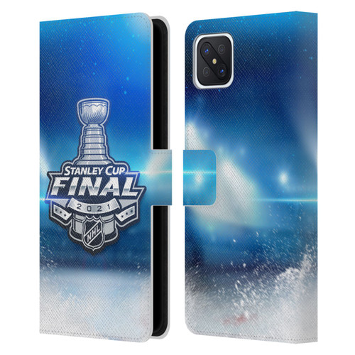 NHL 2021 Stanley Cup Final Stadium Leather Book Wallet Case Cover For OPPO Reno4 Z 5G
