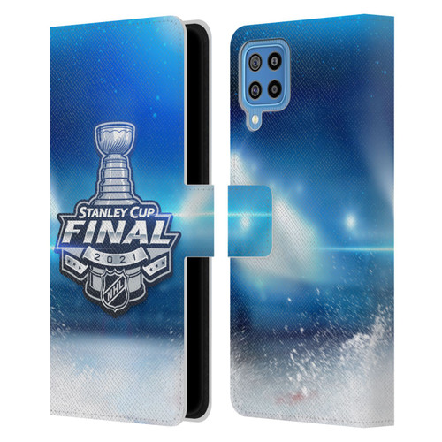 NHL 2021 Stanley Cup Final Stadium Leather Book Wallet Case Cover For Samsung Galaxy F22 (2021)