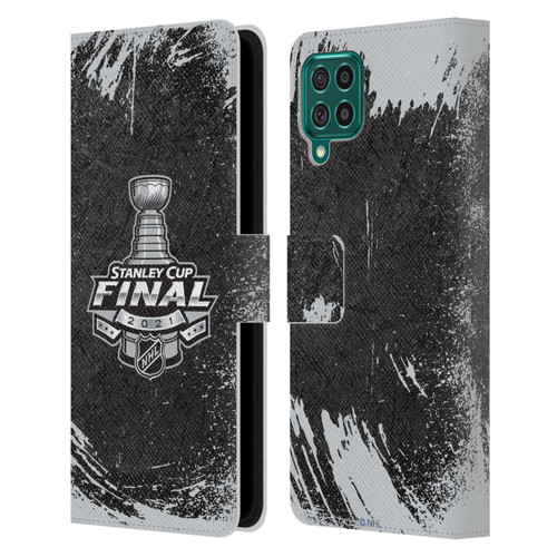 NHL 2021 Stanley Cup Final Distressed Leather Book Wallet Case Cover For Samsung Galaxy F62 (2021)