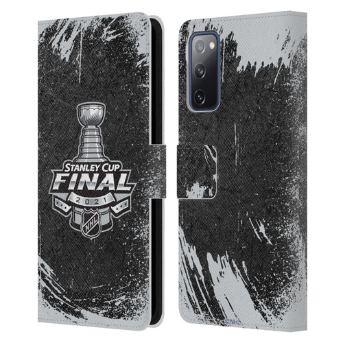 NHL 2021 Stanley Cup Final Distressed Leather Book Wallet Case Cover For Samsung Galaxy S20 FE / 5G