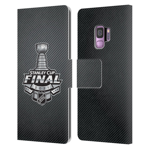 NHL 2021 Stanley Cup Final Stripes Leather Book Wallet Case Cover For Samsung Galaxy S9
