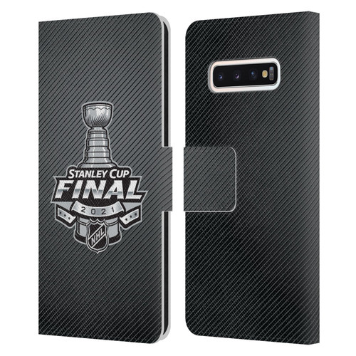 NHL 2021 Stanley Cup Final Stripes Leather Book Wallet Case Cover For Samsung Galaxy S10