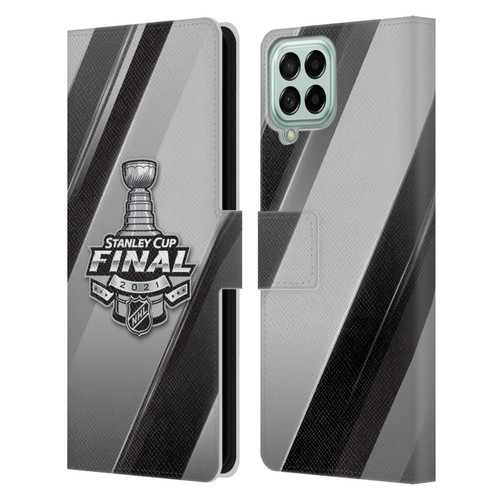 NHL 2021 Stanley Cup Final Stripes 2 Leather Book Wallet Case Cover For Samsung Galaxy M53 (2022)