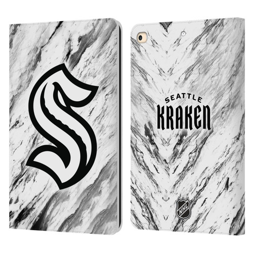 NHL Seattle Kraken Marble Leather Book Wallet Case Cover For Apple iPad 9.7 2017 / iPad 9.7 2018