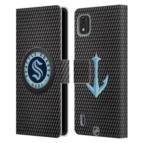 NHL Seattle Kraken Puck Texture Leather Book Wallet Case Cover For Nokia C2 2nd Edition