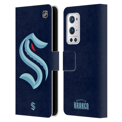 NHL Seattle Kraken Oversized Leather Book Wallet Case Cover For OnePlus 9 Pro