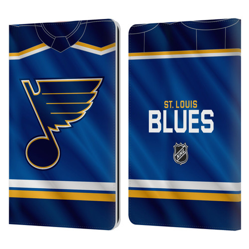 NHL St Louis Blues Jersey Leather Book Wallet Case Cover For Amazon Kindle Paperwhite 1 / 2 / 3