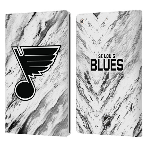 NHL St Louis Blues Marble Leather Book Wallet Case Cover For Apple iPad 10.2 2019/2020/2021