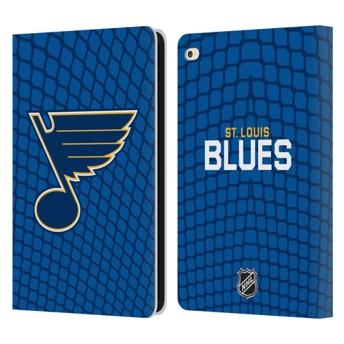 NHL St Louis Blues Net Pattern Leather Book Wallet Case Cover For Apple iPad Air 2 (2014)