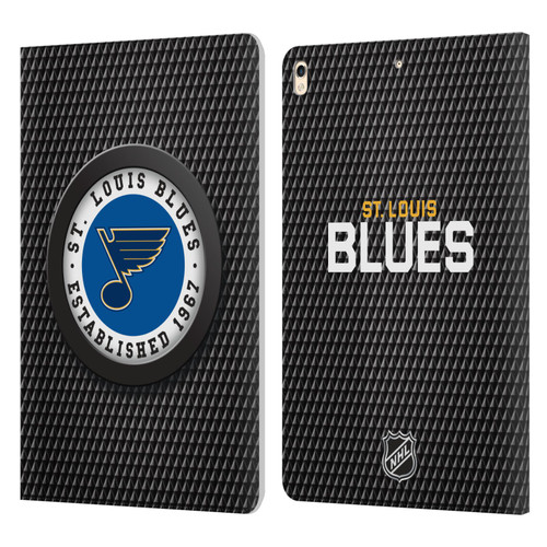 NHL St Louis Blues Puck Texture Leather Book Wallet Case Cover For Apple iPad Pro 10.5 (2017)