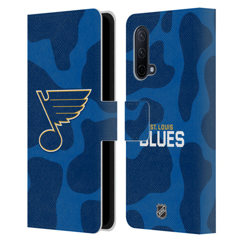 NHL St Louis Blues Cow Pattern Leather Book Wallet Case Cover For OnePlus Nord CE 5G