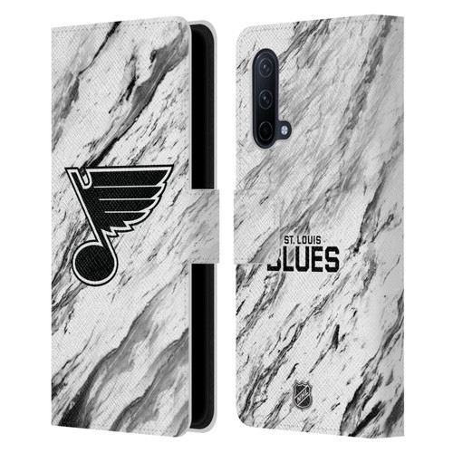 NHL St Louis Blues Marble Leather Book Wallet Case Cover For OnePlus Nord CE 5G
