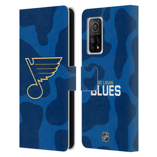 NHL St Louis Blues Cow Pattern Leather Book Wallet Case Cover For Xiaomi Mi 10T 5G