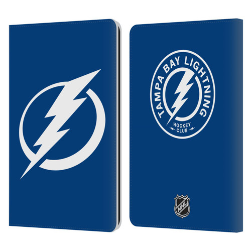 NHL Tampa Bay Lightning Plain Leather Book Wallet Case Cover For Amazon Kindle Paperwhite 1 / 2 / 3