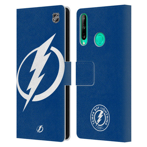 NHL Tampa Bay Lightning Oversized Leather Book Wallet Case Cover For Huawei P40 lite E