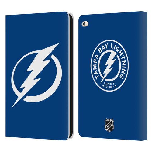 NHL Tampa Bay Lightning Plain Leather Book Wallet Case Cover For Apple iPad Air 2 (2014)