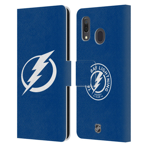 NHL Tampa Bay Lightning Plain Leather Book Wallet Case Cover For Samsung Galaxy A33 5G (2022)