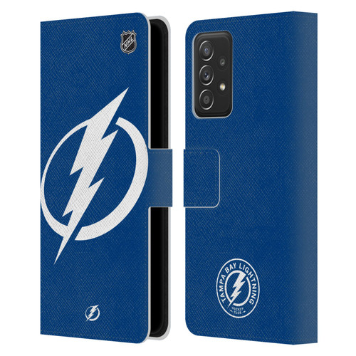 NHL Tampa Bay Lightning Oversized Leather Book Wallet Case Cover For Samsung Galaxy A53 5G (2022)